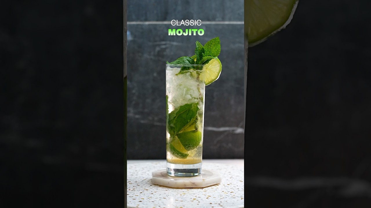 Classic Mojito! Original Recipe 🍃🍹#mojito #cocktails #drink #cocktail #bar #cocktailrecipe
