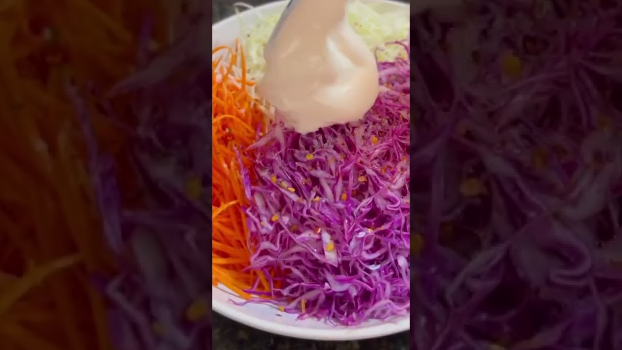 #shorts bonne salade 🥗 carottes 🥕 choux blanc et rouge un délice 😋