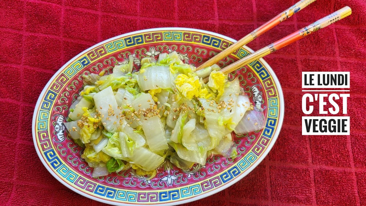 CHOU CHINOIS SAUTÉ, recette facile, rapide et diététique