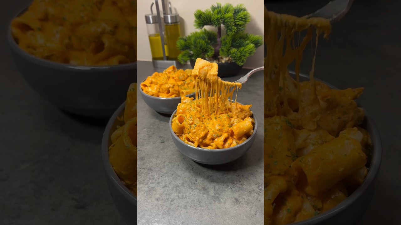 Pâtes au poulet hyper faciles 🍝🍗 #foodie #recettefacile #pasta #recette #food #cuisine #recipe