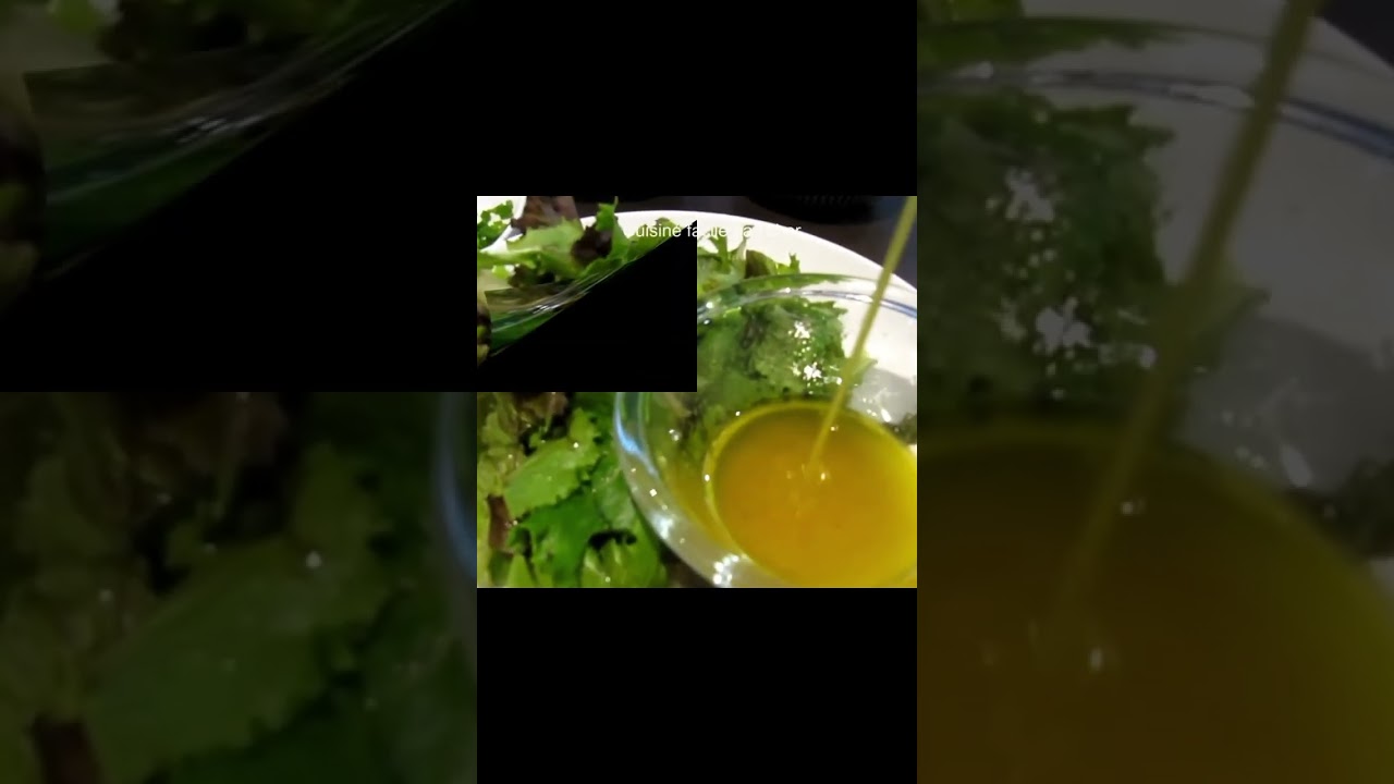 La bonne vinaigrette miel citron pour salade verte #cuisinefacilepascher #cuisine