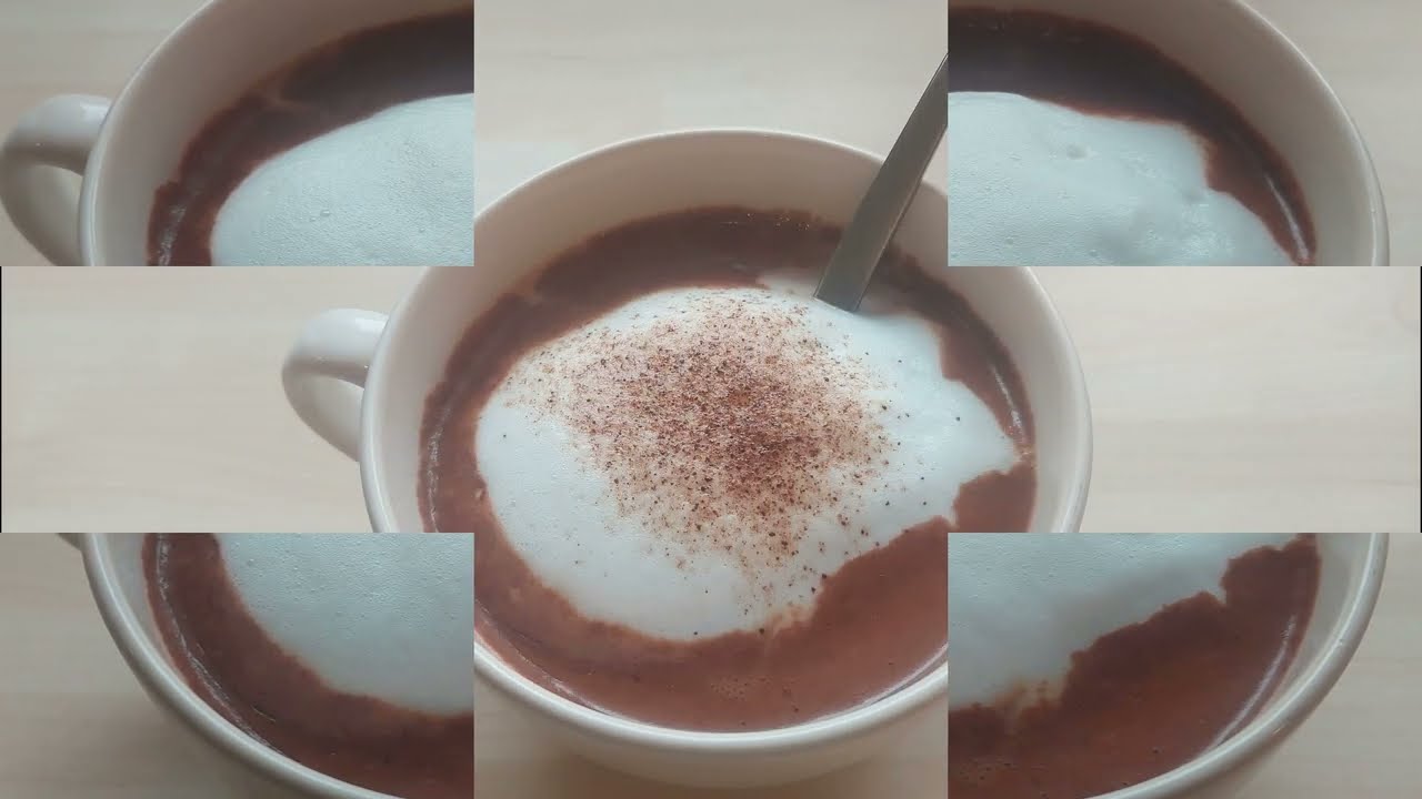 Boisson chocolat chaud gourmande: Gourmet hot chocolate drink. Recette facile et rapide à réaliser