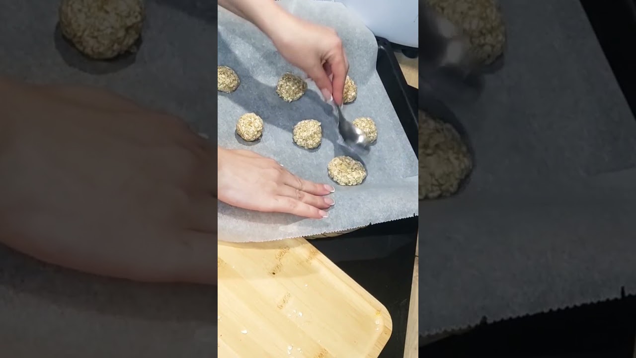 cookies healthy flocons d'avoine, banane 🍌