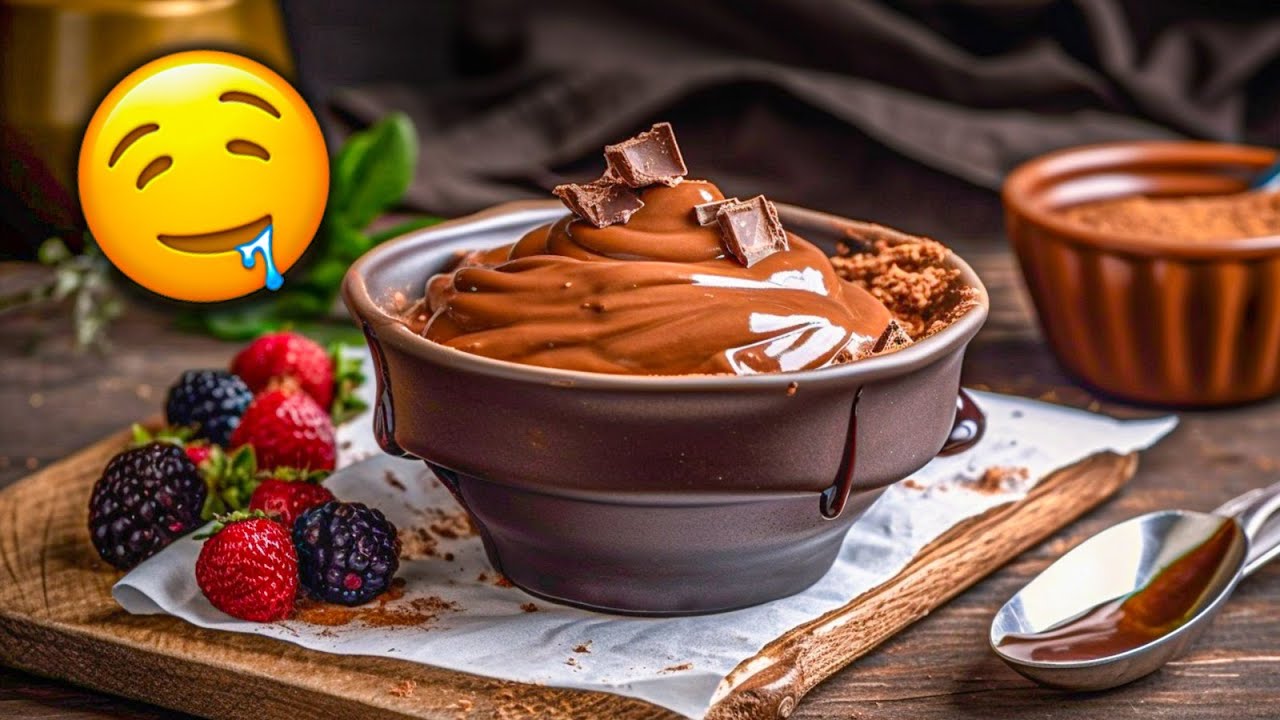 Recette IG BAS : Crème Au CHOCOLAT (2 ingredients seulement !)