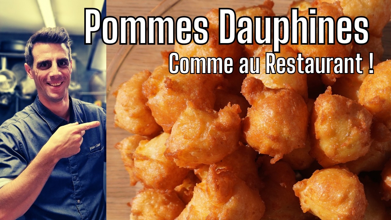Pommes Dauphines Crousti-Fondantes comme au Restaurant 🍽️ (Recette Facile)