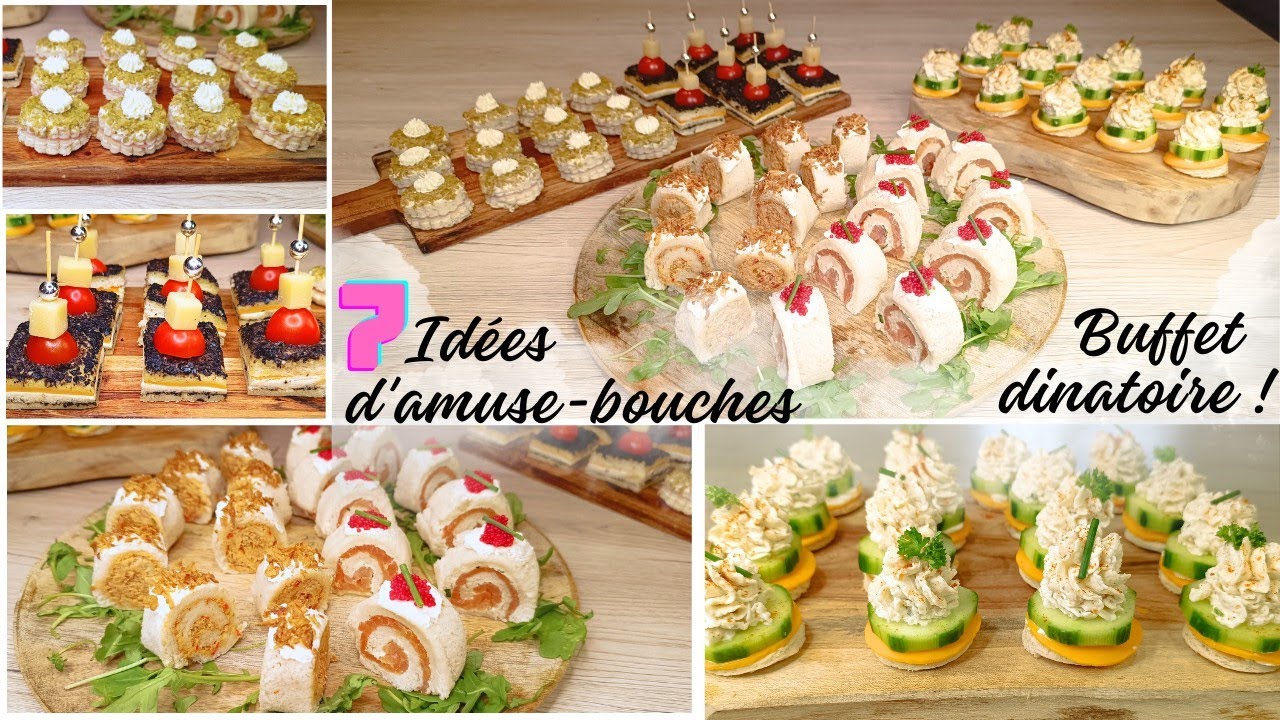 ✨5 IDÉES D'AMUSE-BOUCHES SANS CUISSON POUR APÉRITIFS DINATOIRE /FÊTES/BUFFET RAPIDE ET ÉCONOMIQUE 🤑