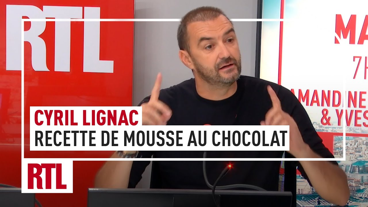 Cyril Lignac : sa recette de mousse au chocolat