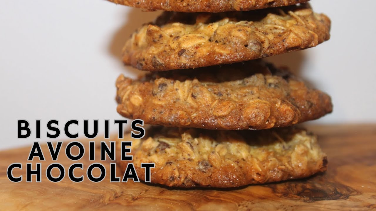 Biscuits Flocons d'Avoine Chocolat : Recette Healthy et Gourmande