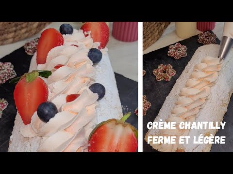 Meilleure Crème Chantilly Ferme et Légère qui tient pour Garnir et décorer vos Bûches et Gâteaux