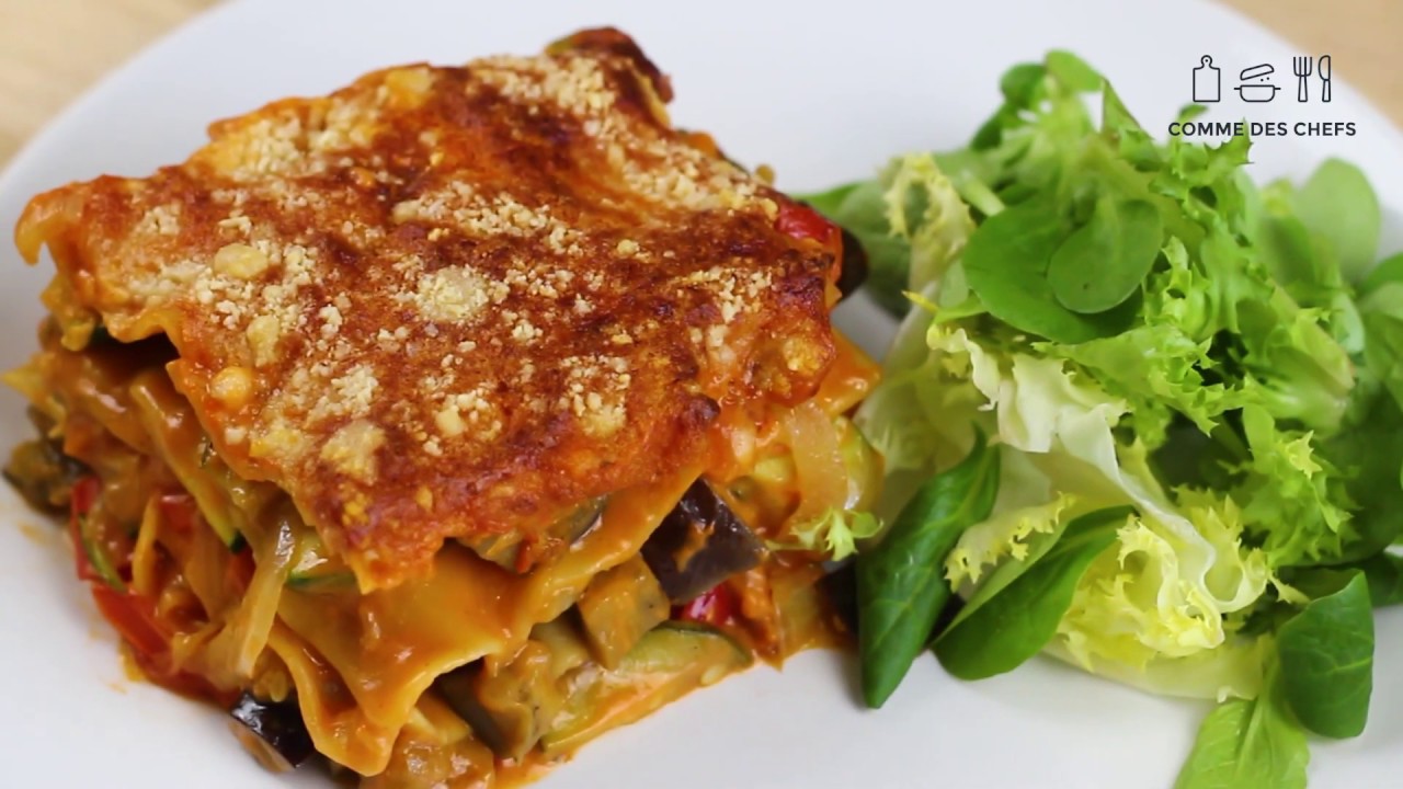 Tuto recette "Lasagnes de légumes du chef Marot" par Comme des Chefs