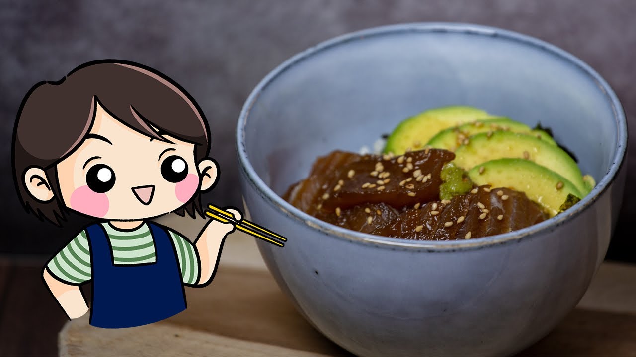 thon mariné japonais en donburi | Maguro no zukedon | recette japonaise facile
