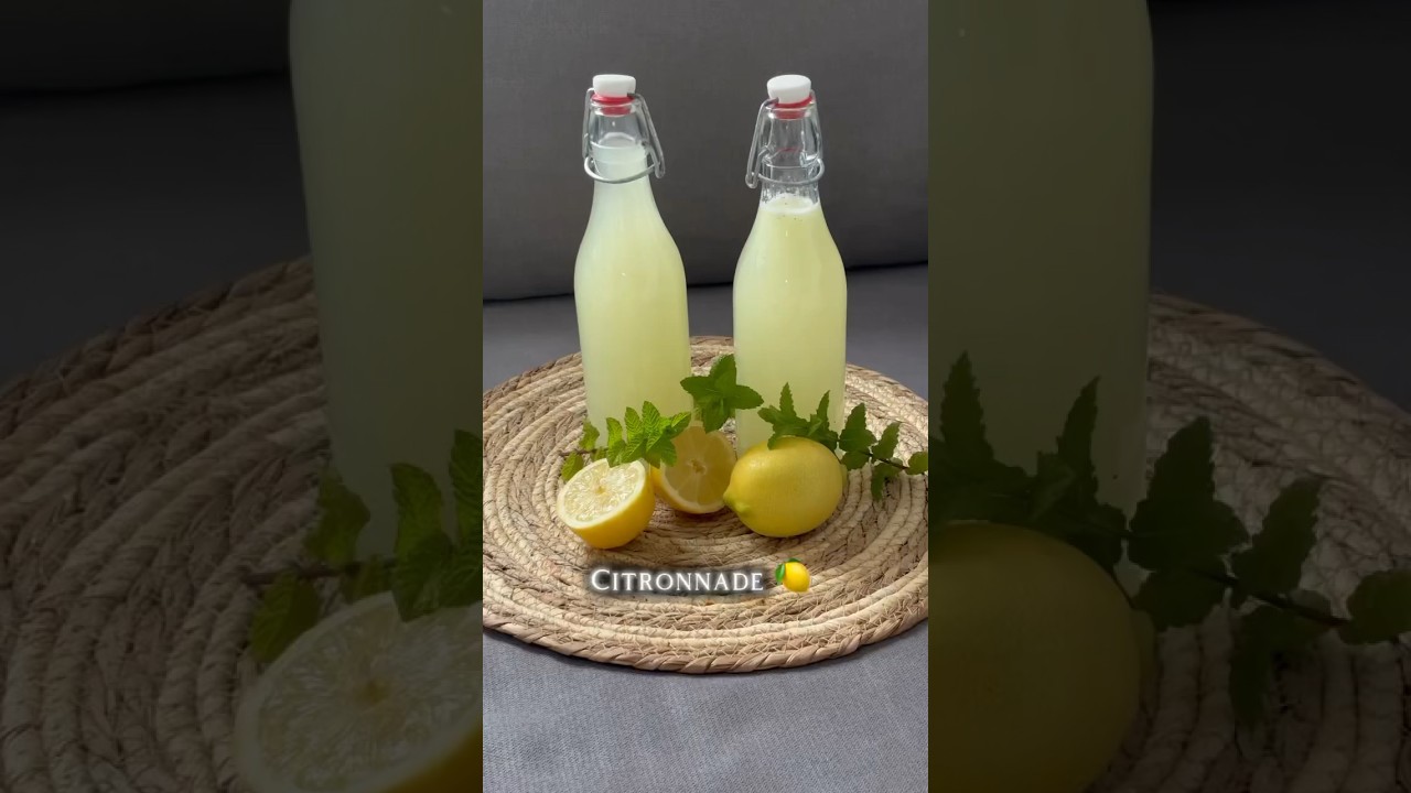 Citronnade à la menthe 🍋  #recette #recetterapide #citronnade #citron #cocktail #boisson