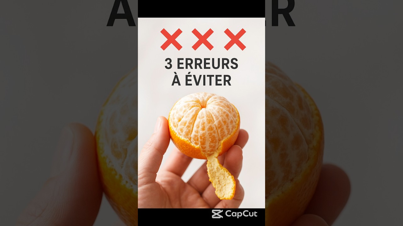 3 erreurs que tout le monde fait avec les clémentines