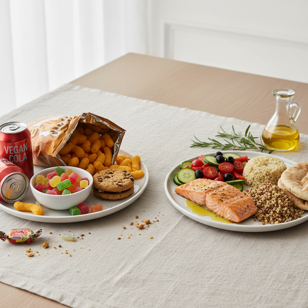 découvrez comment un régime végétalien basé sur des aliments végétaux moins sains peut entraîner une perte de poids plus importante comparé au régime méditerranéen, et ce que cela signifie pour votre santé.