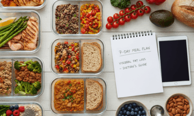 découvrez un plan repas cardio-optimisé sur 7 jours, conçu par une diététicienne, pour éliminer efficacement la graisse viscérale et améliorer votre santé cardiovasculaire.