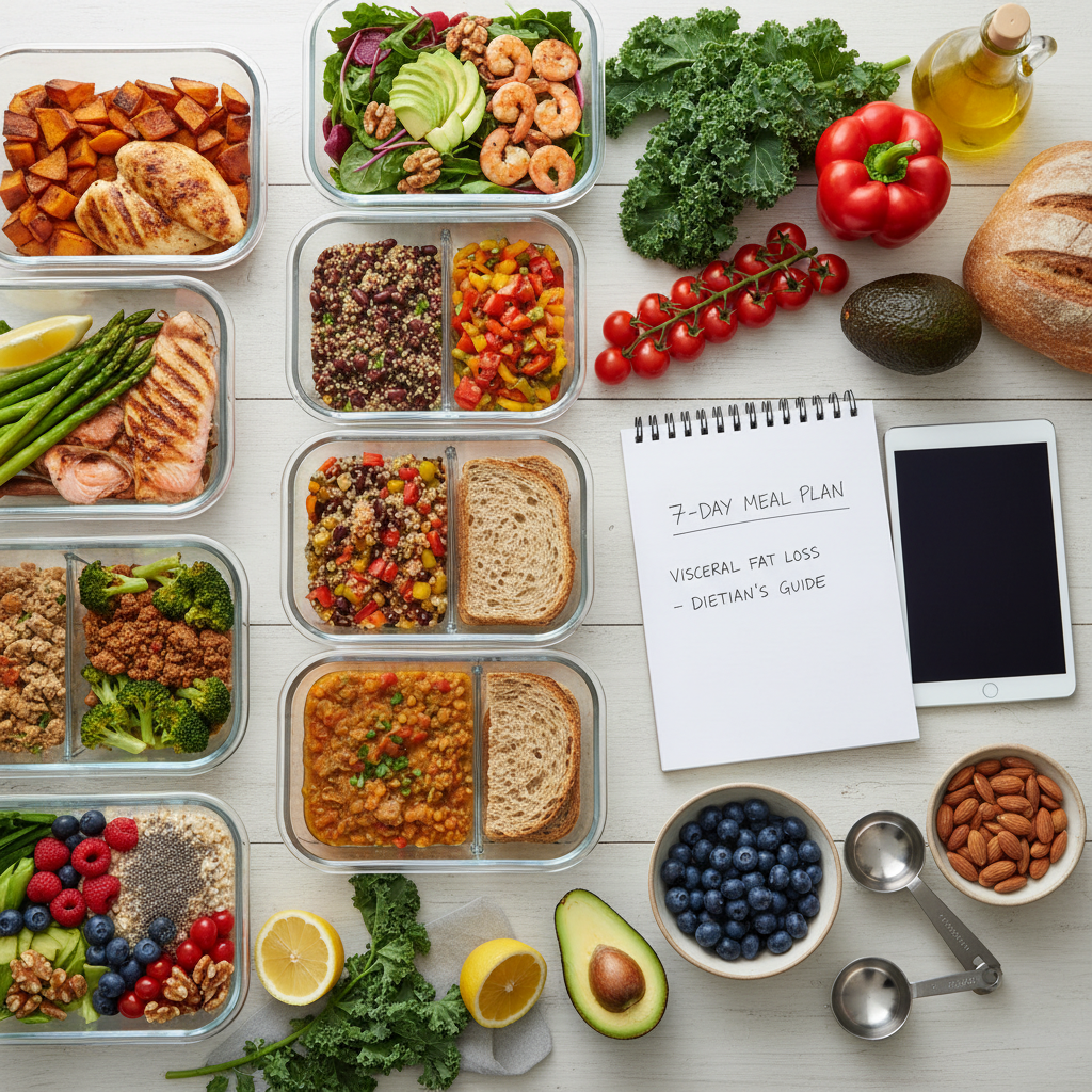 découvrez un plan repas cardio-optimisé sur 7 jours, conçu par une diététicienne, pour éliminer efficacement la graisse viscérale et améliorer votre santé cardiovasculaire.