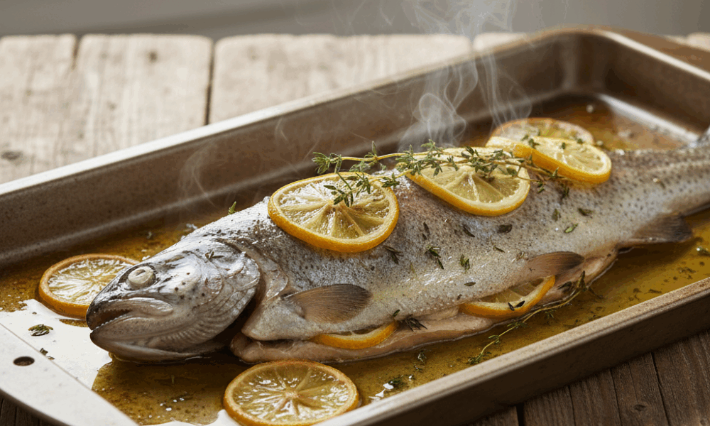 découvrez une recette de truite au four simple, saine et délicieuse, parfaite pour des repas savoureux et équilibrés en toute simplicité.