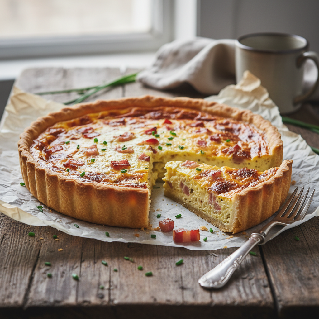 découvrez notre recette facile de la vraie quiche lorraine maison. suivez nos astuces pour réussir une quiche savoureuse et authentique à tous les coups !