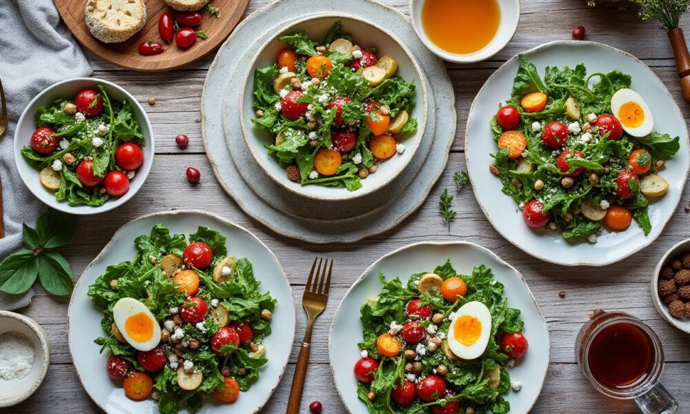 découvrez 10 recettes de salades d'hiver gourmandes et équilibrées, parfaites pour rester en forme et réchauffer vos repas durant la saison froide.