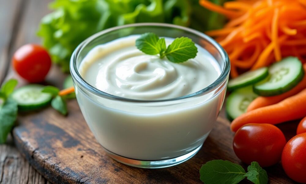 découvrez notre recette rapide et crémeuse de sauce salade au yaourt, idéale pour sublimer vos crudités et apporter fraîcheur à vos repas.