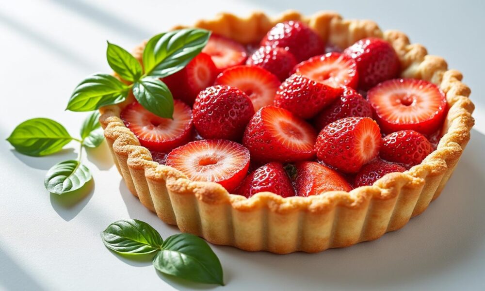 découvrez une recette légère et fruitée de tarte aux fraises sans crème pâtissière, idéale pour un dessert estival frais et savoureux.