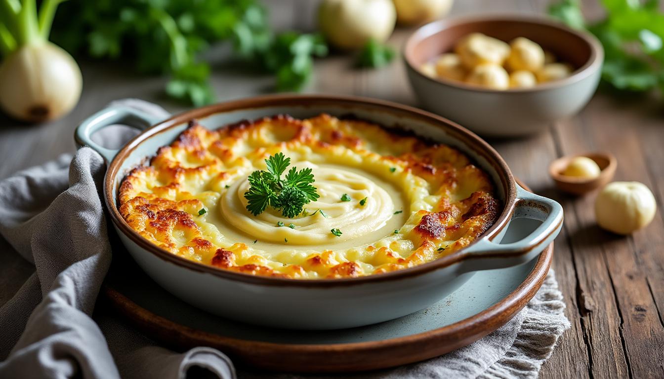 découvrez des recettes savoureuses de céleri rave, purée ou gratin, parfaites pour régaler toute la famille avec un plat de saison chaleureux et gourmand.