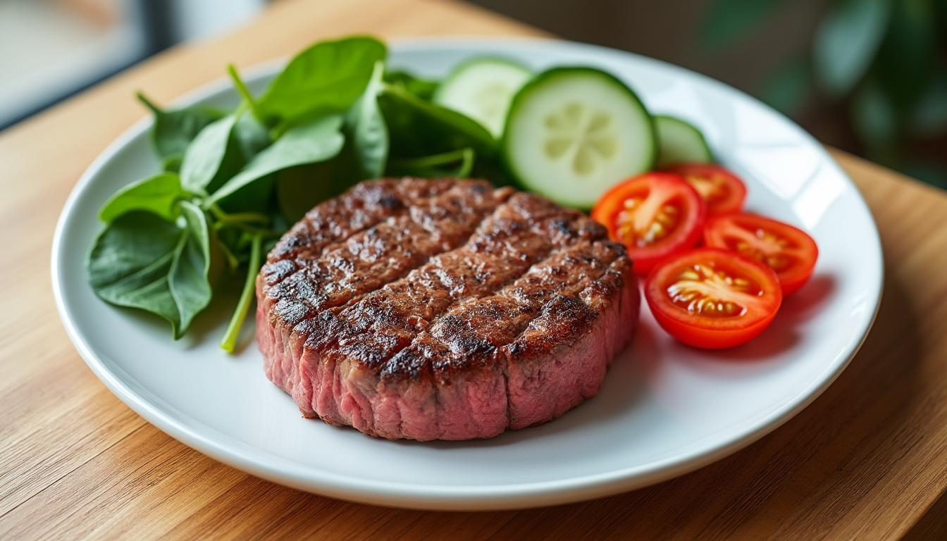 découvrez combien de calories contient un steak haché dans une portion moyenne et apprenez à bien équilibrer votre alimentation pour un repas sain et savoureux.
